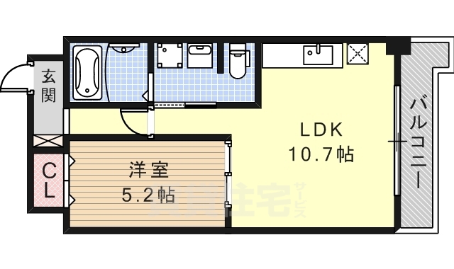 名古屋市港区港楽のマンションの間取り