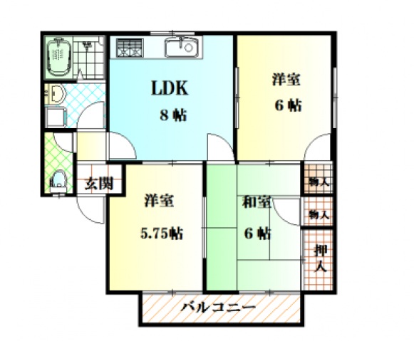 センテニアル長楽寺の間取り