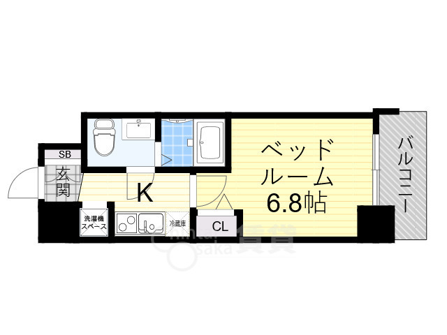 アドバンス江坂東デパールの間取り