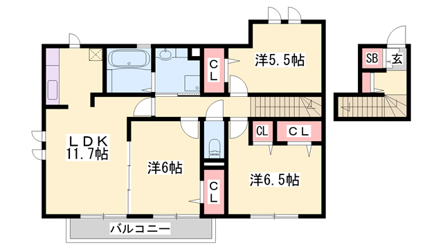 グレイス五軒邸の間取り