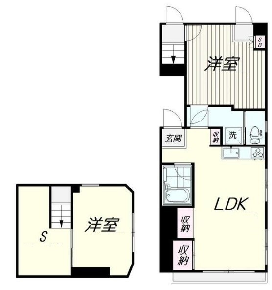 品川区戸越のマンションの間取り