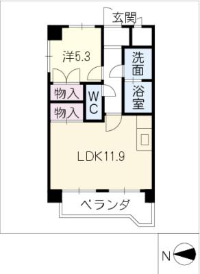 エステート市橋の間取り