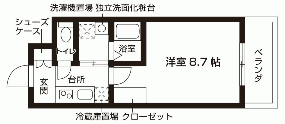 Terrace六甲の間取り