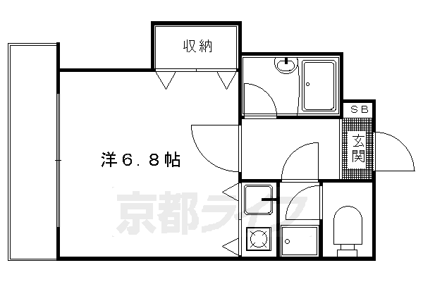 聖護院谷口マンションの間取り