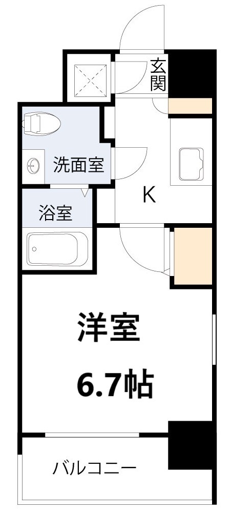 レジュールアッシュ梅田NEXの間取り