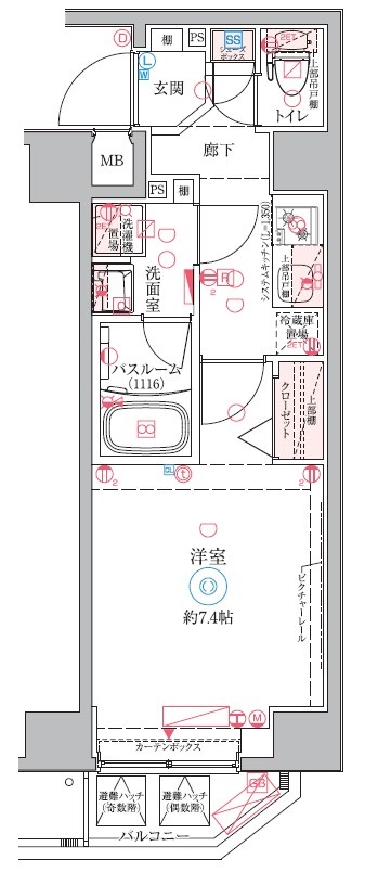 クレヴィスタ梅島の間取り