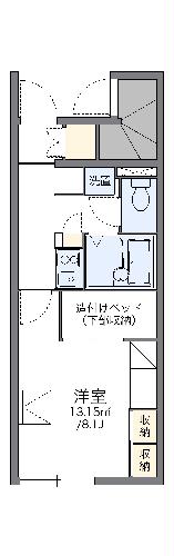 レオパレスアンソレイエの間取り