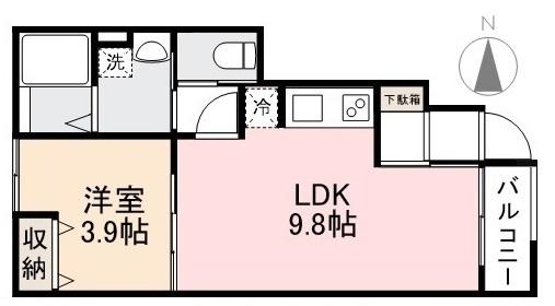 ＨＹＯ－ＤＯＲＵ福岡町の間取り