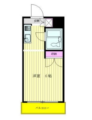 杉並区高円寺北のマンションの間取り