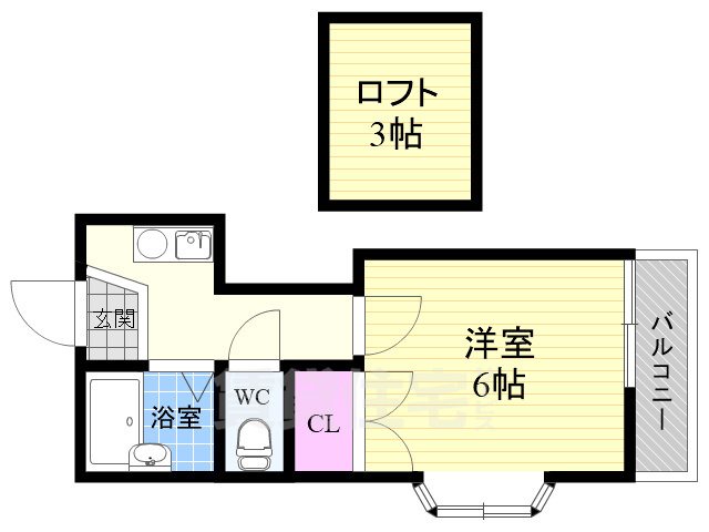 嵯峨野レジデンスの間取り