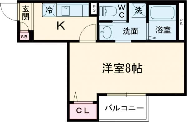 白岡市新白岡のアパートの間取り