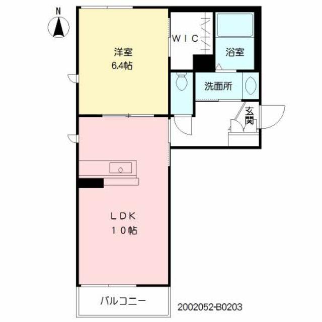 シャーメゾンさくらＢ棟の間取り