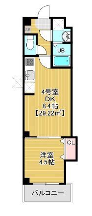 千葉市稲毛区稲毛のマンションの間取り