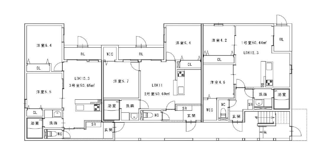 福岡市早良区次郎丸のアパートの間取り