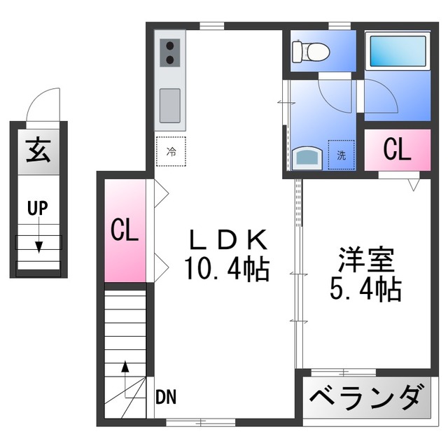 TJ山A棟の間取り