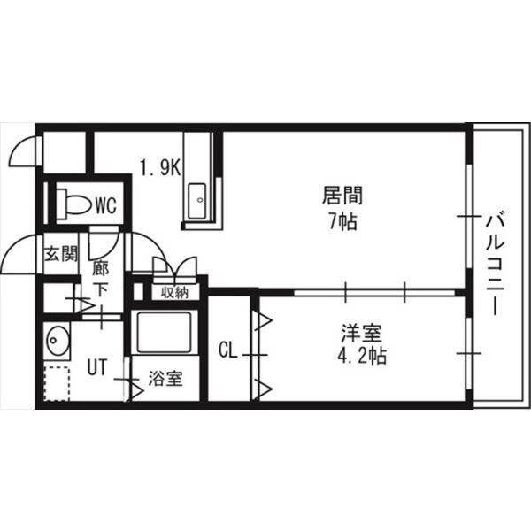 グランカーサ南６条の間取り