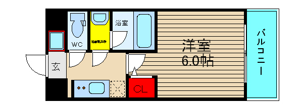 スプランディッド難波Iの間取り