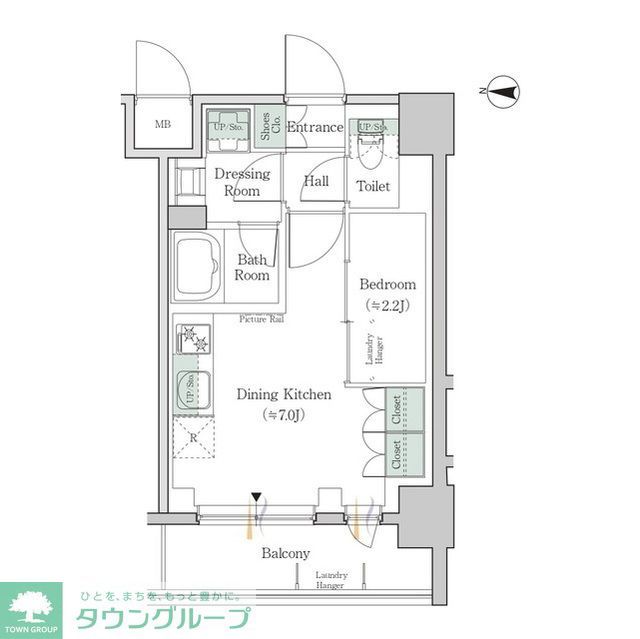 江東区亀戸のマンションの間取り