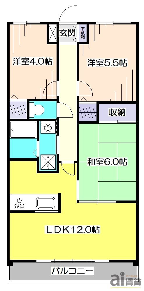 【東久留米市八幡町のマンションの間取り】