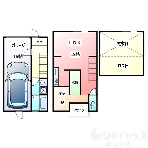Ｍ’ｓ　Ｇａｒａｇｅの間取り