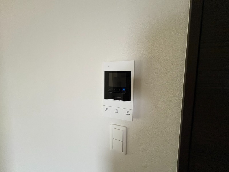 セキュリティ　インターホンです。オートロック付きで安心のマンションです。