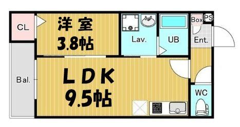 ＪＲ川越線 西大宮駅 徒歩12分 3階建 築2年の間取り写真