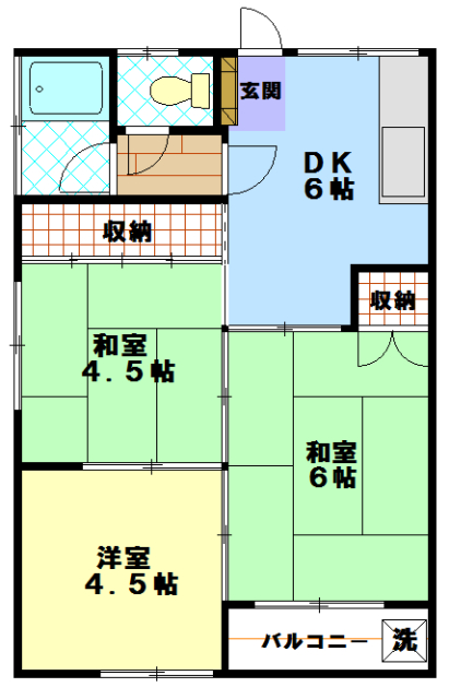 コーポナカミチの間取り