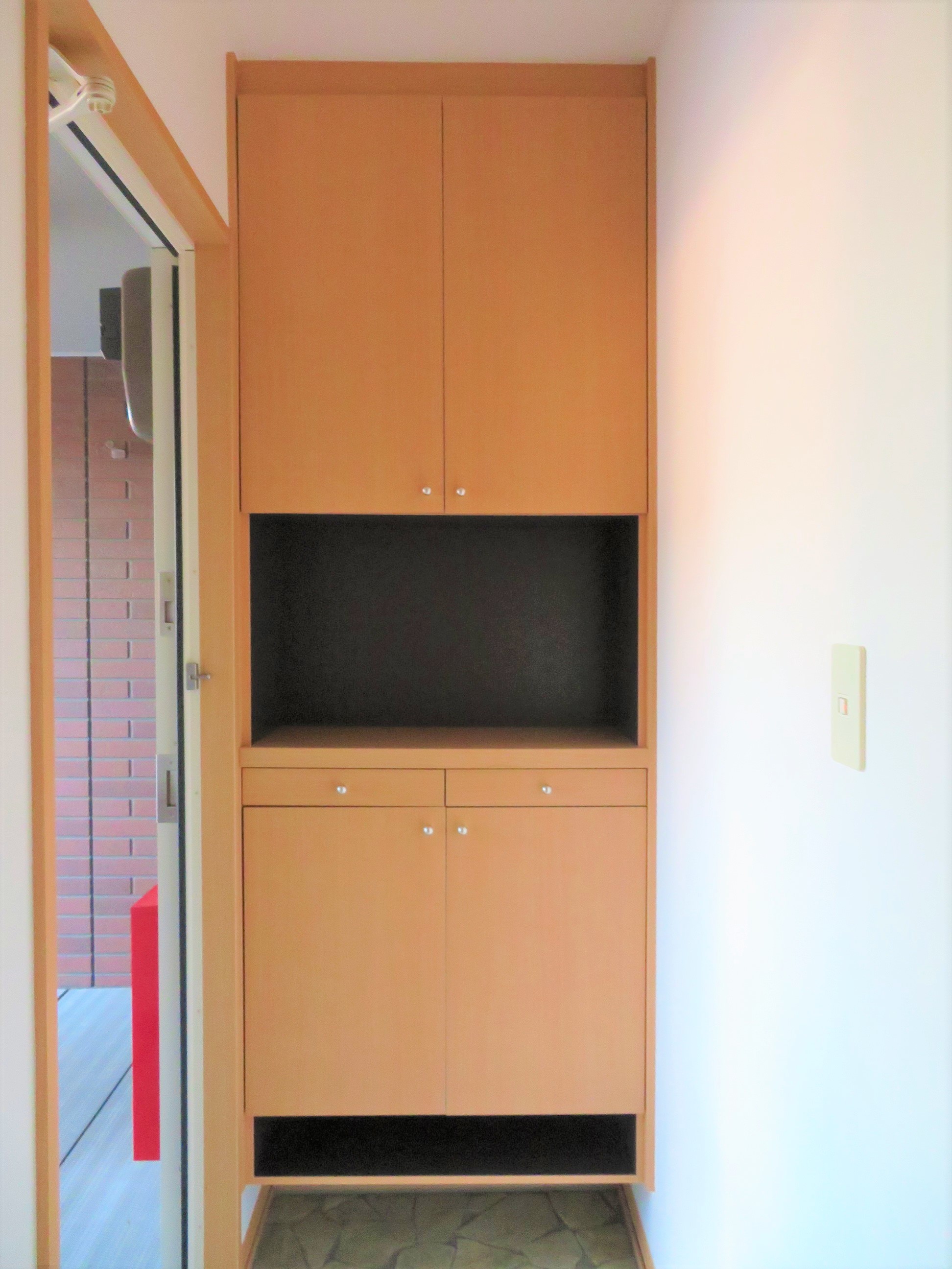 玄関　シューズボックス付き玄関です。