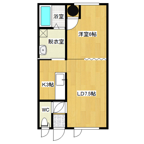 ＦＰマンション三住の間取り