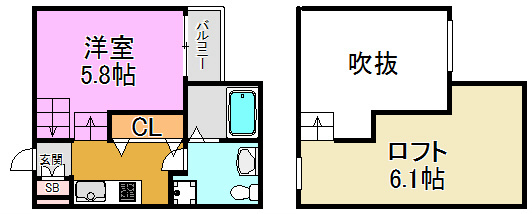 ドゥエマーニ楠根の間取り