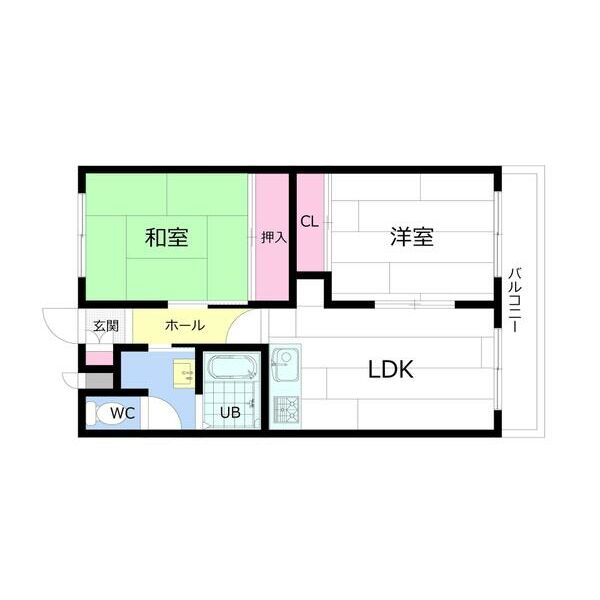 【札幌市西区発寒十一条のマンションの間取り】