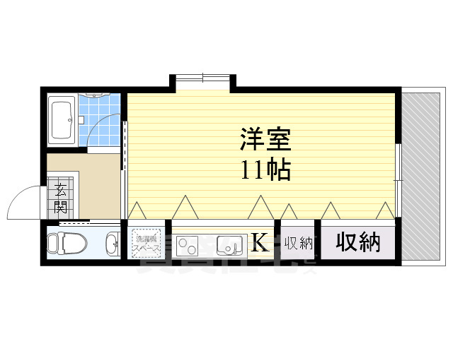 高槻市城北町のマンションの間取り