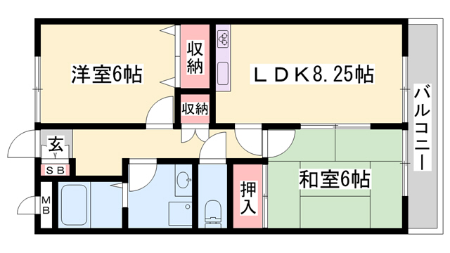 ピセアリー段の間取り