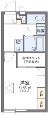 レオパレスエスポワールメゾンの間取り