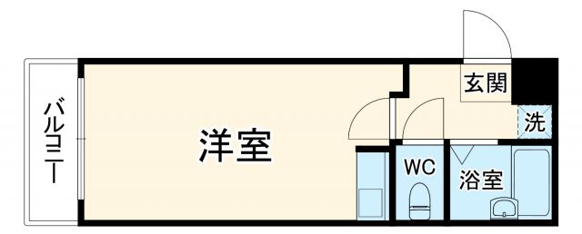 京都市中京区下黒門町のマンションの間取り