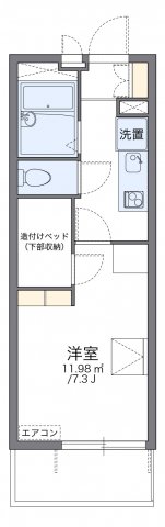 レオパレス風　弐号館の間取り