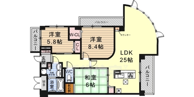 イーグル山手の間取り