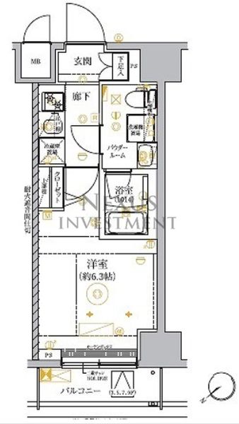 RELUXIA GRANDE横濱吉野町の間取り