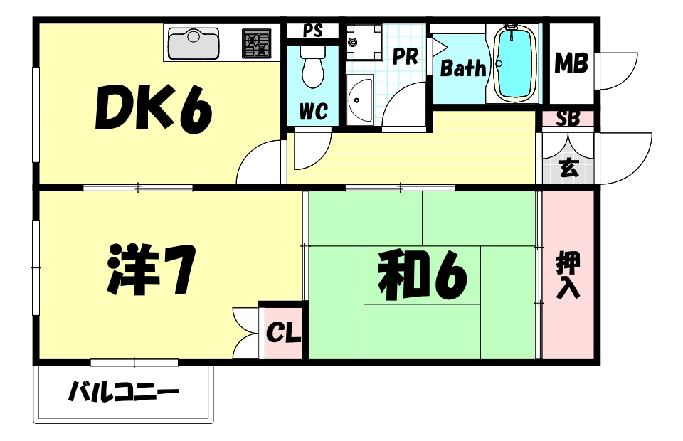 ERコート六甲神ノ木の間取り