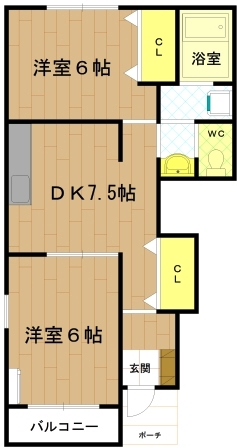 多気郡明和町大字馬之上のアパートの間取り