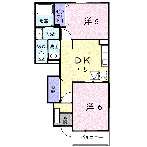 マックス　ビューティー　Ｂの間取り