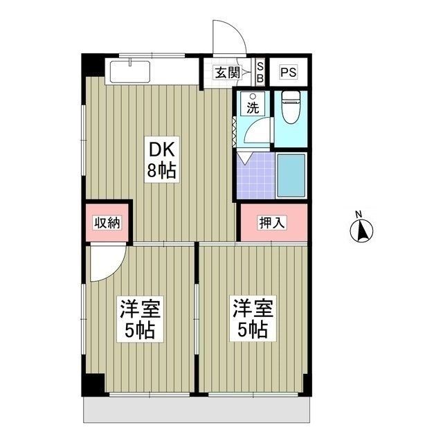 さいたま市北区日進町のマンションの間取り