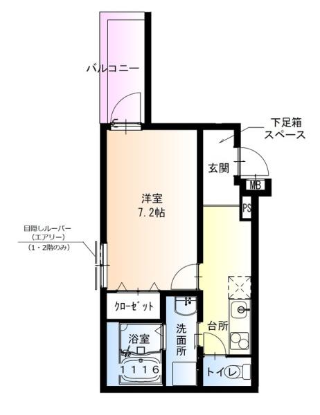 フジパレス百舌鳥八幡２番館の間取り