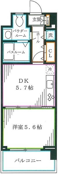 杉並区堀ノ内のマンションの間取り