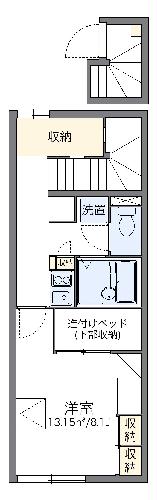 レオパレス雷電の間取り