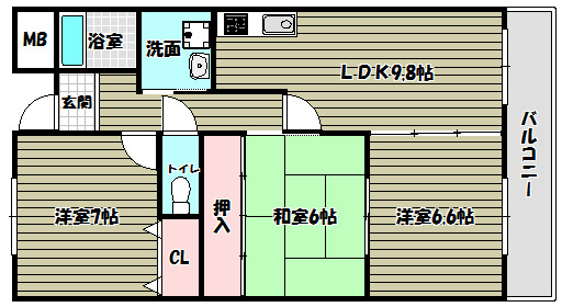 ウエストインヒルズの間取り