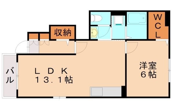 遠賀郡岡垣町大字手野のアパートの間取り