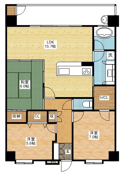 アルフィーネ平野町の間取り