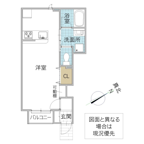 【レーガベーネ小松 B棟の間取り】