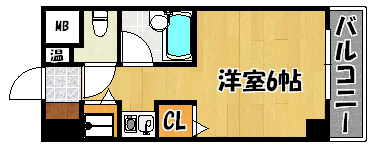 明石市松の内のマンションの間取り